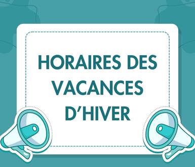 Photo de Modification des horaires - Vacances