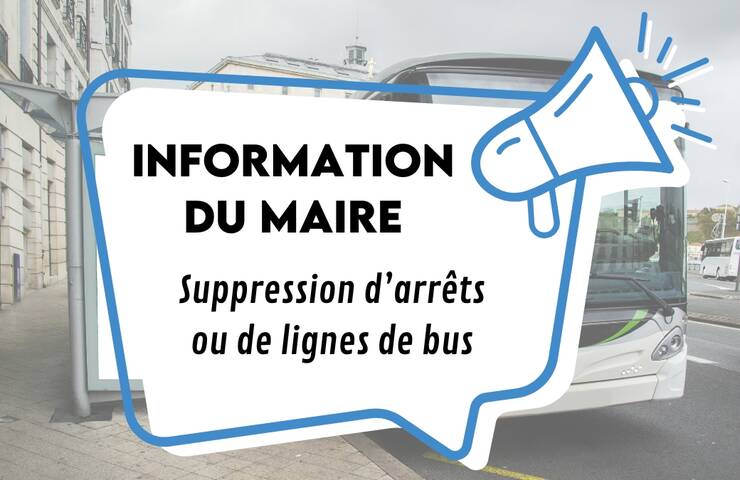 Photo de Information du Maire sur la suppression d’arrêts ou de lignes de bus