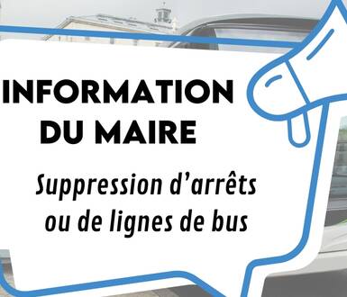 Photo de Information du Maire sur la suppression d’arrêts ou de lignes de bus